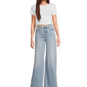 Daze Light Blue Wide Leg Jeans for Women
